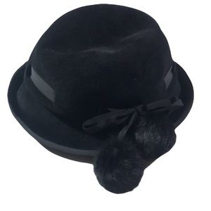 Vintage Deborah Rhodes Black Soft Fabric Hat